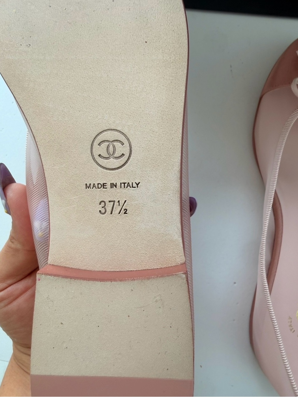CHANEL Pink Ballet Flats - Picture 6 of 7
